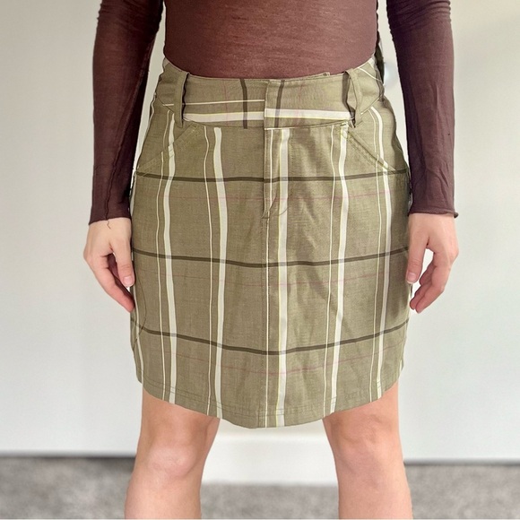 Smartwool Plaid Merino Wool Mini Skirt – Gorpcore Utility Outdoors Preppy - Picture 1 of 15